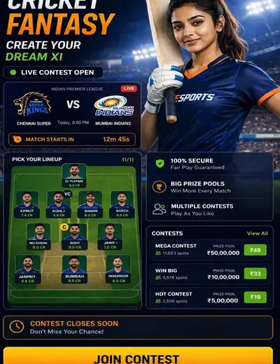 Nagpursattain (nagpur satta) fantasy cricket & matchday visual 3